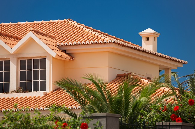 Tiled Roof Of A Large House Vera Roofing Construction